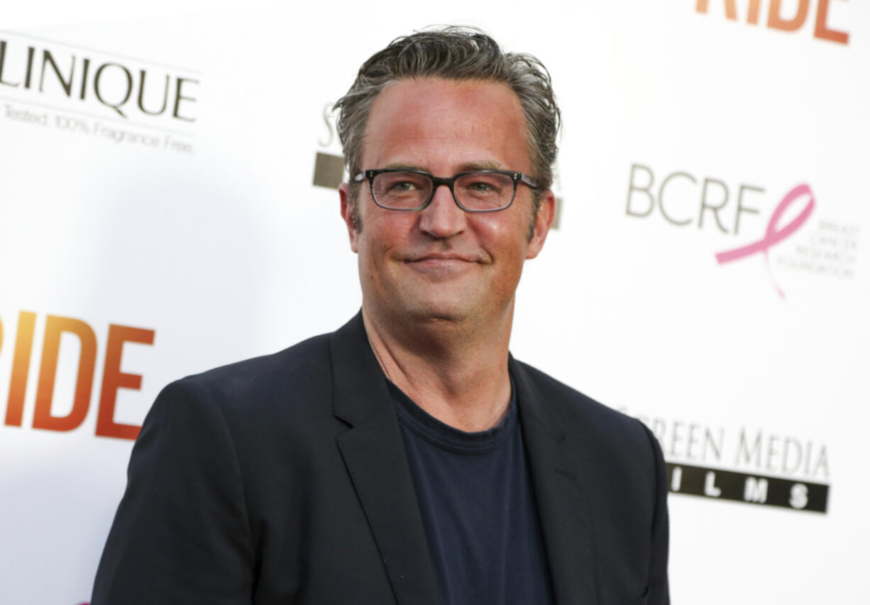 FILE -Matthew Perry appears at the premiere of &ldquo;Ride&rdquo; in Los Angeles on April 28, 2015.