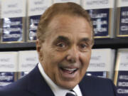 FILE - Leonard Riggio, chairman of Barnes and Noble, arrives at a book store in New York, Tuesday, Sept. 12, 2017.