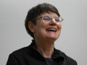 FILE - Democratic state Sen. Elizabeth Steiner speaks during press conference on the first day of the legislative session at the Oregon state Capitol, Feb. 5, 2024, in Salem, Ore.