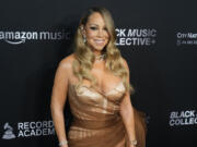 FILE - Mariah Carey appears at the third annual Recording Academy Honors in Los Angeles, Feb. 1, 2024.