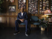 Mayor William D. Rawls Jr., the first Black mayor of Brownsville, Tenn., sits for a portrait on July 10, 2024, in the lobby of the Rawls Funeral Home, founded by his grandfather. Elected to office in 2014, he started the Healthy Moves Initiative, a health education and preventive care effort. (Ariel J.