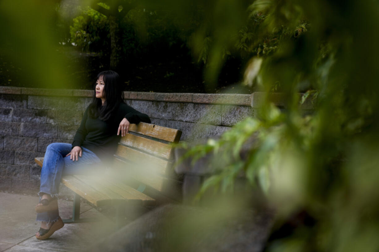 Ellen Lo Hoffman, the co-founder of Soul Reparations, a nonprofit providing free spiritual support to women, poses for a portrait near her home on Aug. 21 in Bothell.