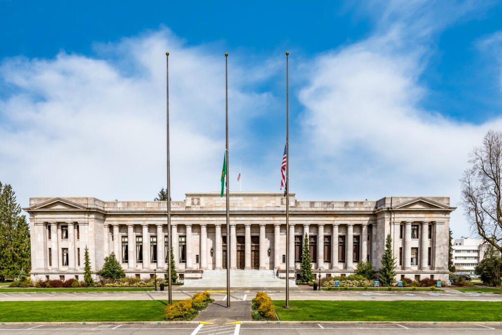 The Temple of Justice is the Washington Supreme Court building in Olympia, Washington.