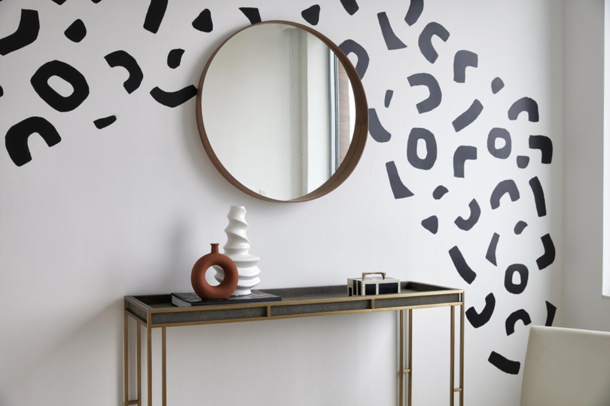 Wall stickers are a fun and easy way to glam up walls.