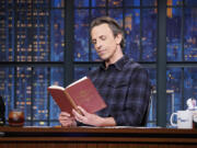 &ldquo;Late Night With Seth Meyers&rdquo; host Seth Meyers on May 2 during &ldquo;Corrections.&rdquo; (Lloyd Bishop/NBC)