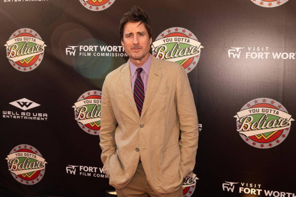 Actor Luke Wilson attends the red carpet for the world premiere of the movie &ldquo;You Gotta Believe&rdquo; on Aug. 29 at the AMC Palace 9 theater in Fort Worth, Texas.