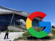 The exterior of the new Google Bay View campus is photographed on May 16, 2022, in Mountain View, California. The 42 acres campus totals 1.1 million square feet, with two office buildings, an event center, and 20 acres of open space.