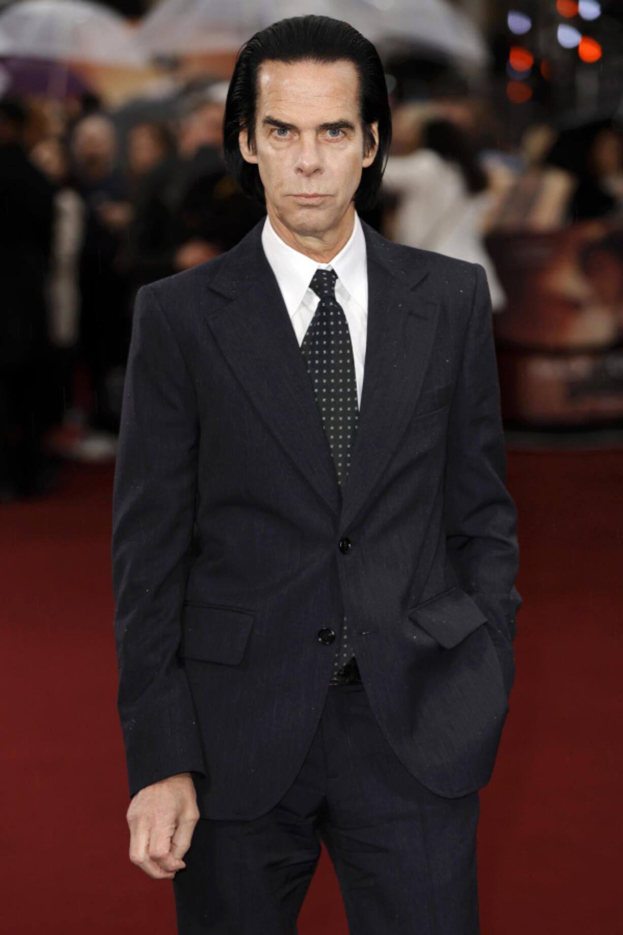 Nick Cave attends the world premiere of &ldquo;Back to Black&rdquo; at the Odeon Luxe Leicester Square on April 8, 2024, in London.