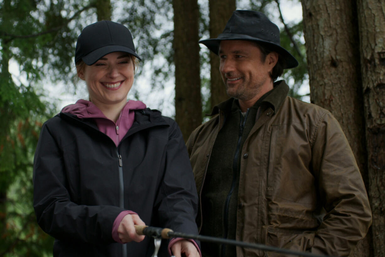 Martin Henderson as Jack Sheridan and Alexandra Breckenridge as Melinda Monroe in &ldquo;Virgin River.&rdquo; (Netflix/TNS)