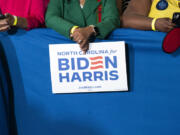 People wait during a campaign event with Vice President Kamala Harris at James B. Dudley High School on July 11, 2024 in Greensboro, North Carolina. Harris continues campaigning ahead of the presidential election as Democrats face doubts about President Biden&rsquo;s fitness in his run for re-election against former President Donald Trump.