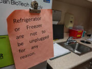 An unplugged refrigerator could spoil the vaccines inside, costing the practice thousands of dollars.