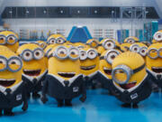 Minions in a scene from the movie &ldquo;Despicable Me 4.&rdquo; (Illumination &amp; Universal Pictures/TNS)