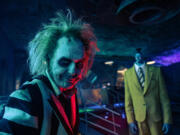 Michael Keaton in the movie &ldquo;Beetlejuice Beetlejuice.&rdquo; (Parisa Taghizadeh/Warner Bros.)