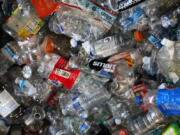 Plastic awaits sorting and recycling at Potential Industries, a plant in Wilmington.