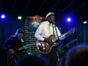 Chuck Berry performs on stage in the Duck Room at Blueberry Hill in University City on Dec. 11, 2013. (David Carson/St.