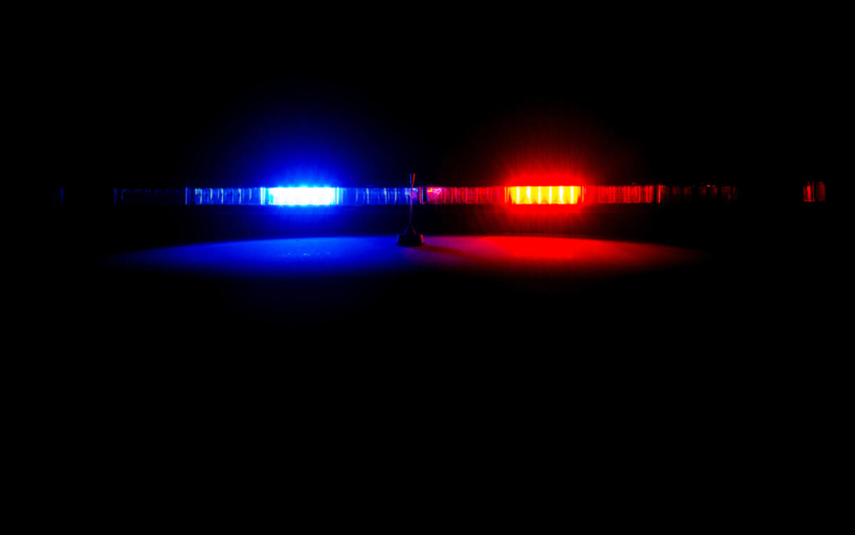 Most news organizations keep stock images of police lights, like this one, at the ready to be used with quick-turnaround crime stories.