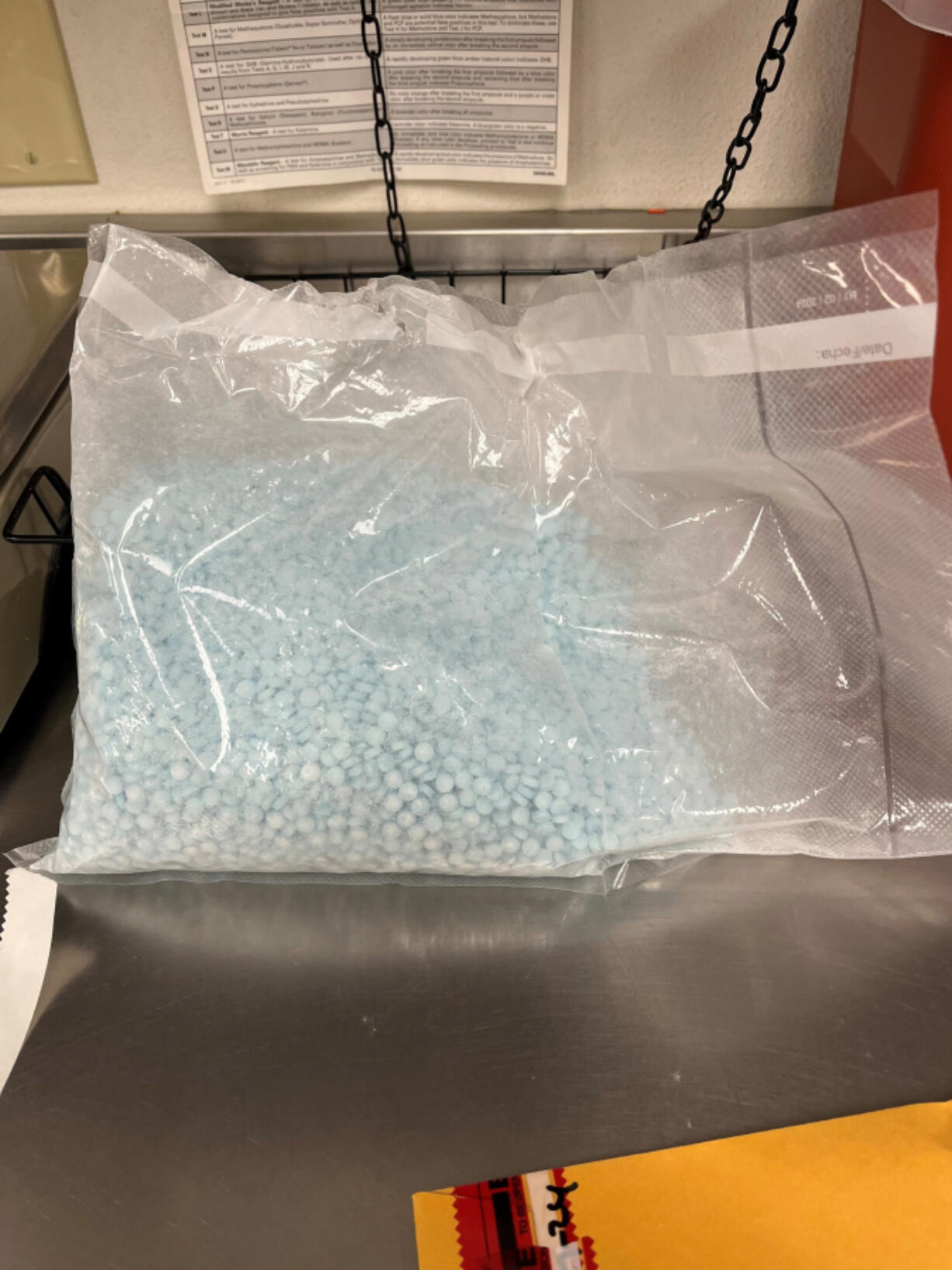 Clark County Sheriff&rsquo;s Office detectives seized 11,000 fentanyl pills from an alleged drug trafficker on Tuesday.