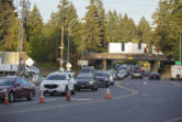 Traffic is backed up seemingly everywhere before a Sunday rock concert at the RV Inn Style Resorts Amphitheater: on Interstate 5, on its offramps, on Northeast 179th Street and on Northeast Delfel Road.