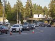 Traffic is backed up seemingly everywhere before a Sunday rock concert at the RV Inn Style Resorts Amphitheater: on Interstate 5, on its offramps, on Northeast 179th Street and on Northeast Delfel Road.