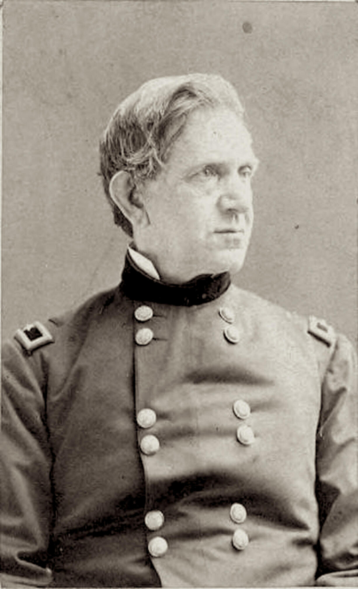 This photo of Edward R.S. Canby was taken in 1873, shortly before he became the only U.S. Army general to be killed in the Indian Wars. Canby is buried in the Crown Hill National Cemetery in Indianapolis.