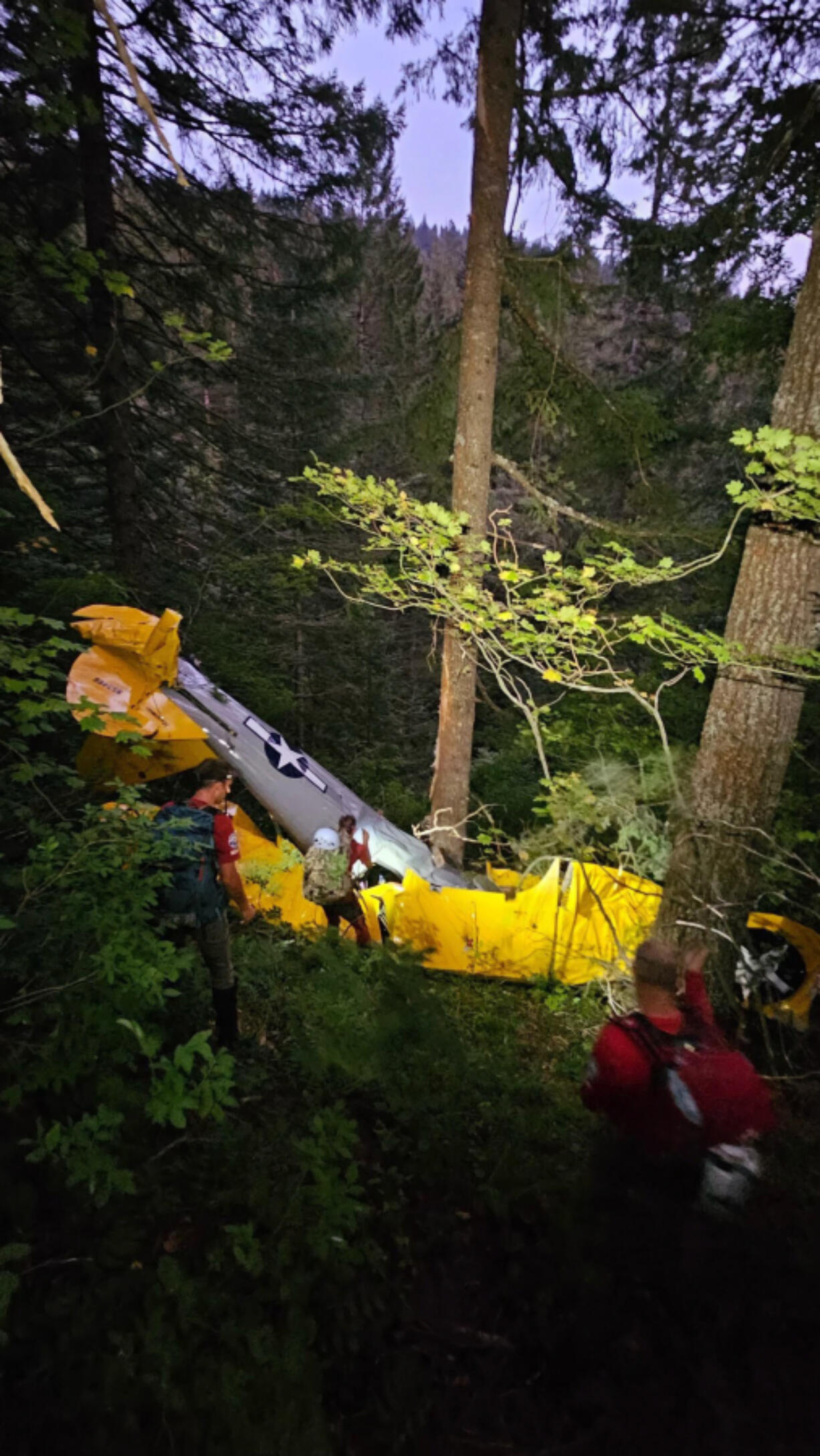 One man was killed and another injured Friday when their small plane crashed in the Gifford Pinchot National Forest near Stevenson.