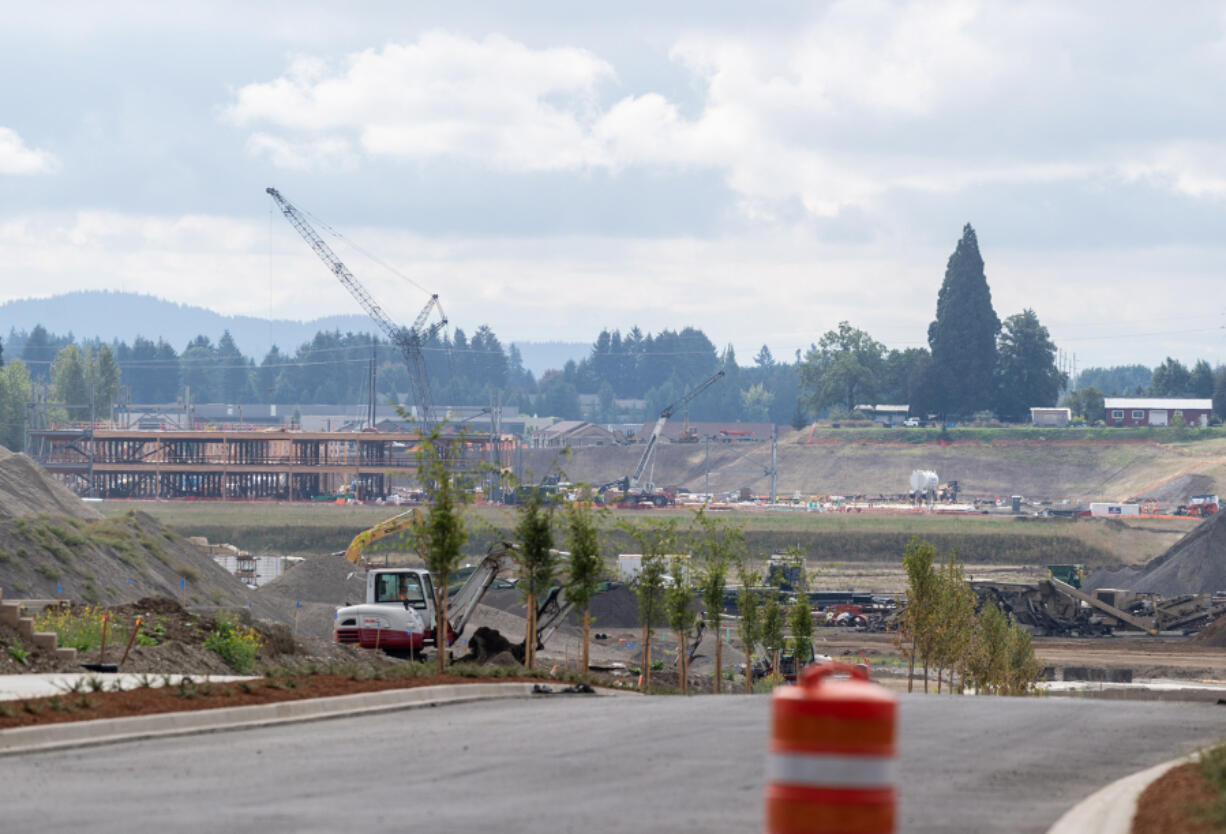 Construction continues at the Section 30 site in east Vancouver. Current plans for the area include extending Northeast 16th Street and Northeast 179th Avenue and a 79-unit subdivision.