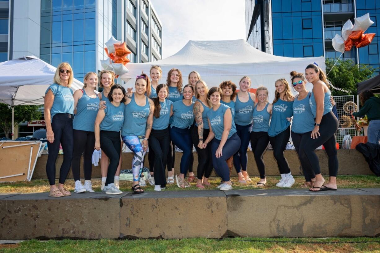 Barre3 hosted an event July 27 at the Waterfront Vancouver to support the Clark County Food Bank.