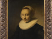 This undated photo shows a 17th century painting, &ldquo;Portrait of a Girl,&rdquo; by the Dutch artist Rembrandt, which was sold at auction for $1.4 million on Aug. 24, 2024 by Thomaston Place Auction Galleries in Thomaston, Maine.