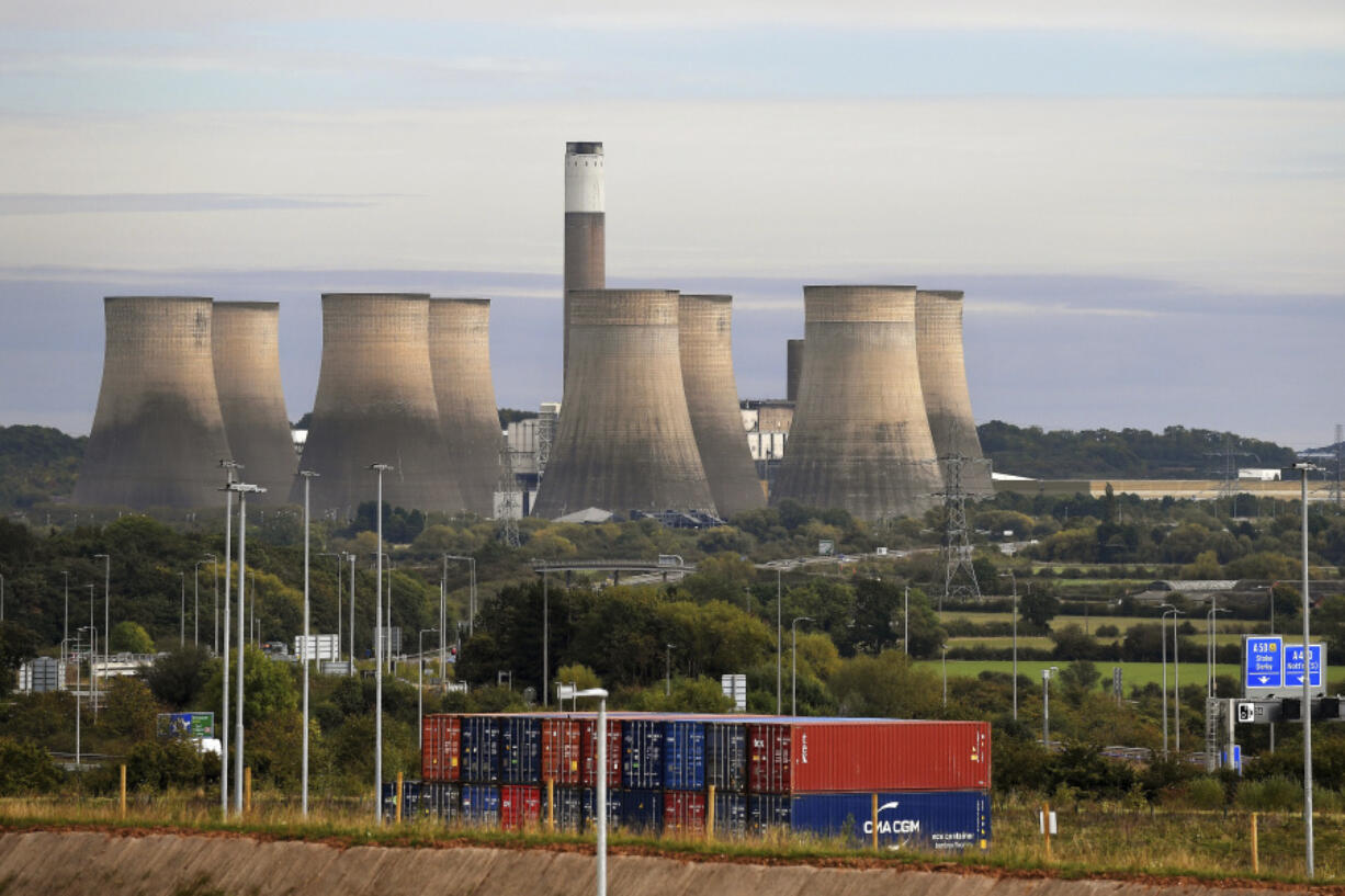 General view of Ratcliffe-on-Soar power station in Nottingham, England, Sunday, Sept. 29, 2024. The UK&rsquo;s last coal-fired power plant, Ratcliffe-on-Soar, will close, marking the end of coal-generated electricity in the nation that sparked the Industrial Revolution.