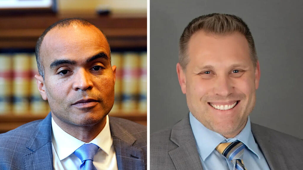 Candidates for Washington attorney general Nick Brown, left, and Pete Serrano (Provided photos)