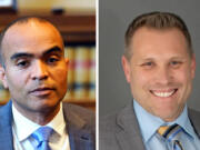 Candidates for Washington attorney general Nick Brown, left, and Pete Serrano (Provided photos)