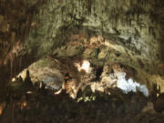 Hundreds of cave formations are shown decorating the Big Room at Carlsbad Caverns National Park near Carlsbad, N.M., Dec. 18, 2010.