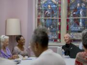 The Rev. Shawn Moses Anglim, center right, leads a Learning to be Elders class Sept. 25 at First Grace United Methodist Church in New Orleans.