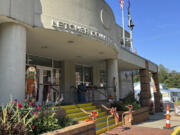 The outside of the Letcher County courthouse is shown on Friday, Sept. 20, 2024 in Whitesburg, Ky.