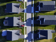 FILE - A housing development in Middlesex, Pa., is shown on March 29, 2024. (AP Photo/Gene J.