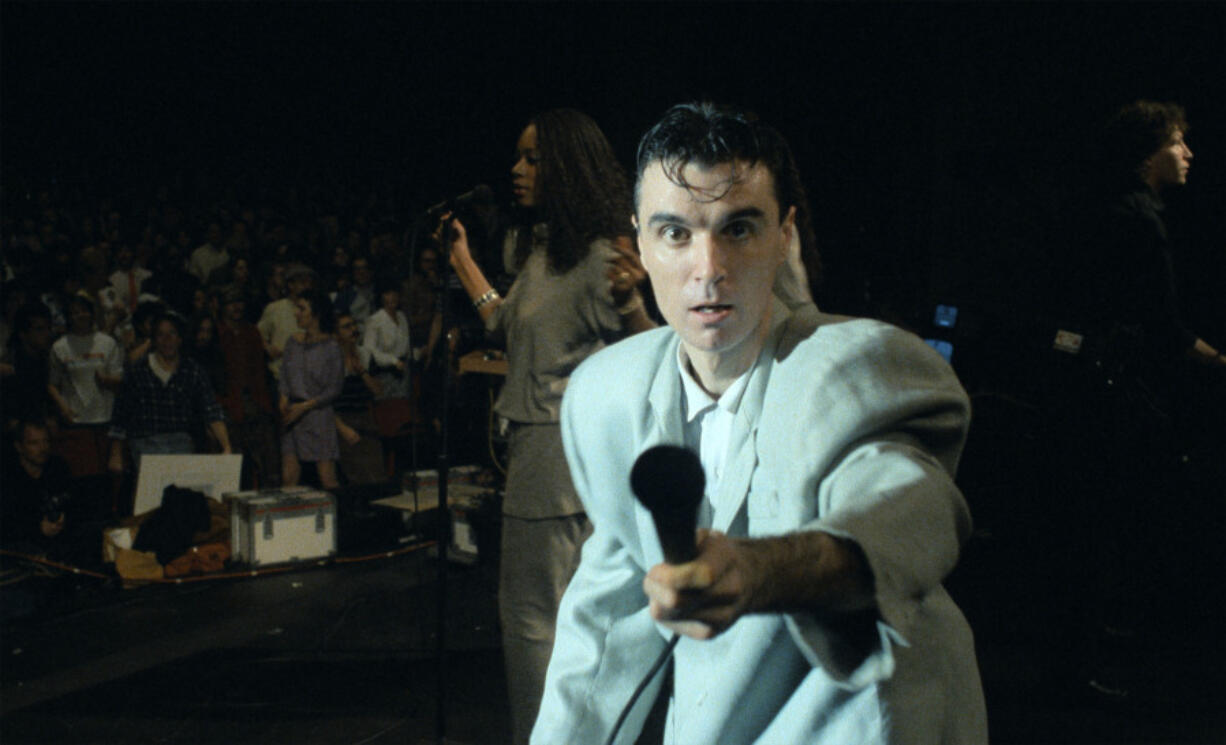 David Byrne in a scene from &ldquo;Stop Making Sense.&rdquo; (Jordan Cronenweth/A24)