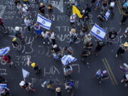 Demonstrators demanded a cease-fire deal and the immediate release of hostages held by Hamas in the Gaza Strip after the deaths of six hostages in the Palestinian territory, in Tel Aviv, Israel, on Monday, Sept. 2, 2024.