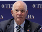 U.S. Sen Ben Cardin, D-Md., addresses the audience during the Teha (The European House Ambrosetti ) economic forum in Cernobbio, Como Lake, Italy, Saturday, Sept. 7, 2024.