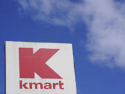 FILE - A large Kmart sign is displayed in front of a shopping plaza in Avenel, N.J., April 4, 2022.