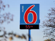 FILE - This Jan. 3, 2018 file photo shows a Motel 6 in SeaTac, Wash.