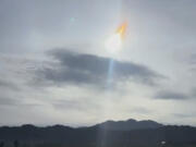 In this photo grabbed from a video, a space rock dubbed 2024 RW1 is seen over Progressive village, Gonzaga, Cagayan province, Philippines, early Thursday September 5, 2024. (Allan G.