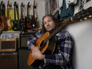 Adam Granduciel, leader of the band The War on Drugs, sits his studio Aug. 26 in Burbank, Calif.