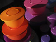 Colorful Tupperware products are seen in Bellflower, Calif. on Aug. 5, 2011.