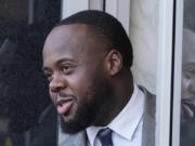 Former Memphis police officer Tadarrius Bean arrives at the federal courthouse for the second day of jury selection for the trial in the Tyre Nichols case Tuesday, Sept. 10, 2024, in Memphis, Tenn.