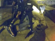 FILE - The image from video released on Jan. 27, 2023, by the City of Memphis, shows Tyre Nichols during a brutal attack by five Memphis police officers on Jan. 7, 2023, in Memphis, Tenn.