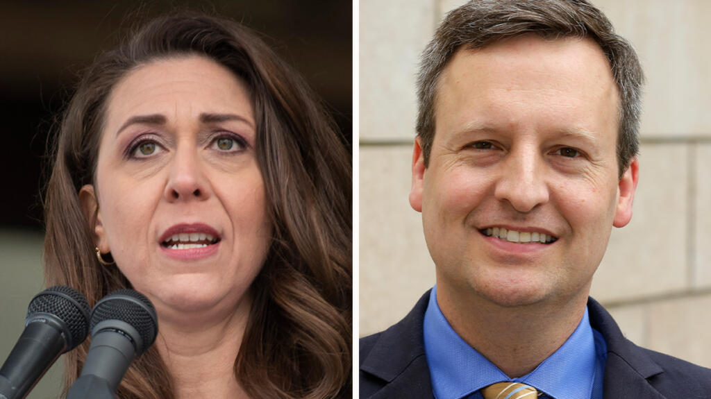 Former 3rd District Rep. Jaime Herrera Beutler, left, will face off with Dave Upthgrove for the public lands commissioner seat in the Nov. 5 election.