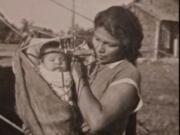 Mavis Josephine McKay and her son, Gabriel Jonathan Selam, His Indian name was Tush. He was born Jan. 11, 1940, and died Nov. 23, 2009. Selam is buried at the Agency Indian Cemetery in Mission, Ore.