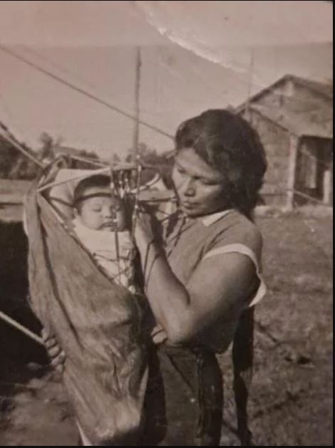 Mavis Josephine McKay and her son, Gabriel Jonathan Selam, His Indian name was Tush. He was born Jan. 11, 1940, and died Nov. 23, 2009. Selam is buried at the Agency Indian Cemetery in Mission, Ore.