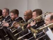 The brass section of the Southwest Washington Wind Symphony packs a harmonious punch during a concert Oct. 21. (Zachary C.