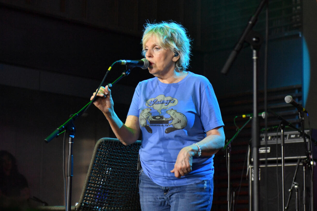 Singer-songwriter Lucinda Williams performs on stage during the Bob Woodruff Foundation&rsquo;s 3rd Annual VetFest at Skydeck at Assembly Food Hall on June 22 in Nashville, Tenn.